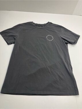 NFQ Never F*cking Quit Men's Dark Gray Graphic Crewneck Short Sleeve Shirt Small